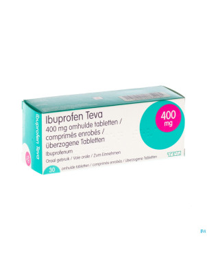 Ibuprofen teva drag  30 x 400 mg