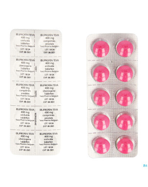 Ibuprofen teva drag 100 x 400 mg
