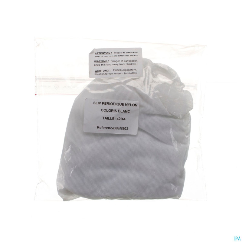 Pharmex culot.hyg.nylon blanc 42-44