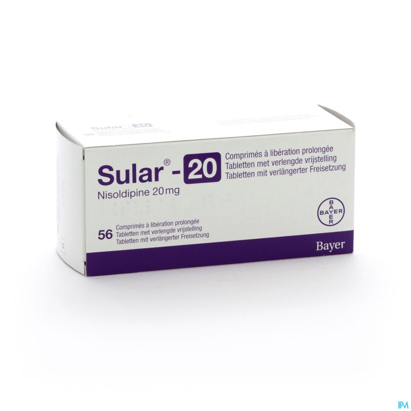 Sular tabl 56 x 20 mg