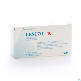 Lescol caps 98x40mg