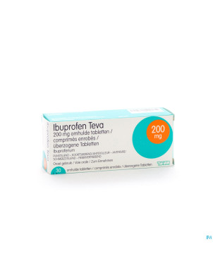 Ibuprofen teva drag  30 x 200 mg