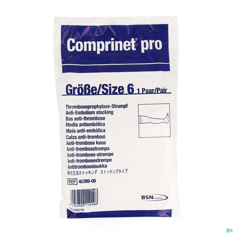 Comprinet pro thigh bas a/embolie t6 1pair 4638900