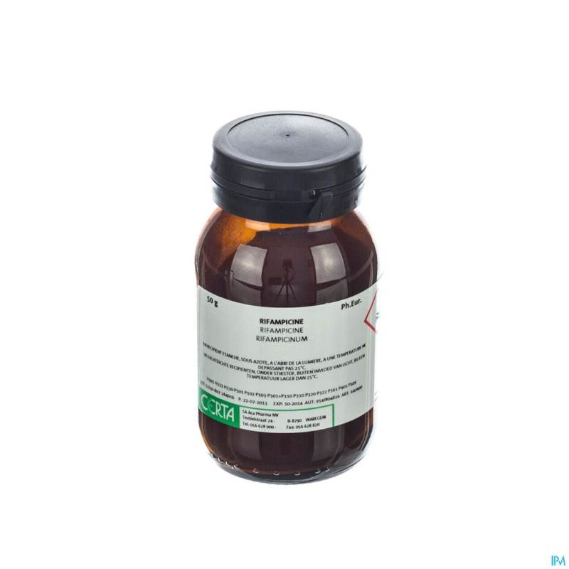 Rifampicine ph.eur pdr    50g certa