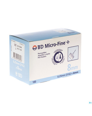 Bd micro fine+ pen aig. 0,25x 8,0mm 31g 100 320192