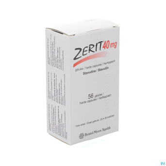 Zerit caps 56 x 40 mg