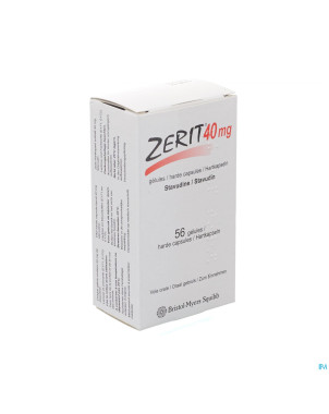 Zerit caps 56 x 40 mg