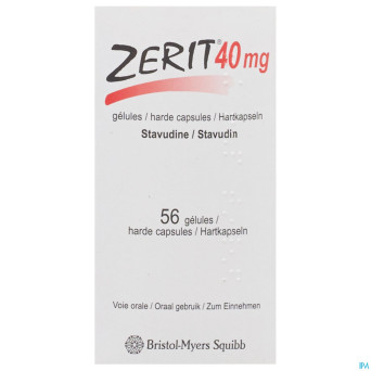 Zerit caps 56 x 40 mg