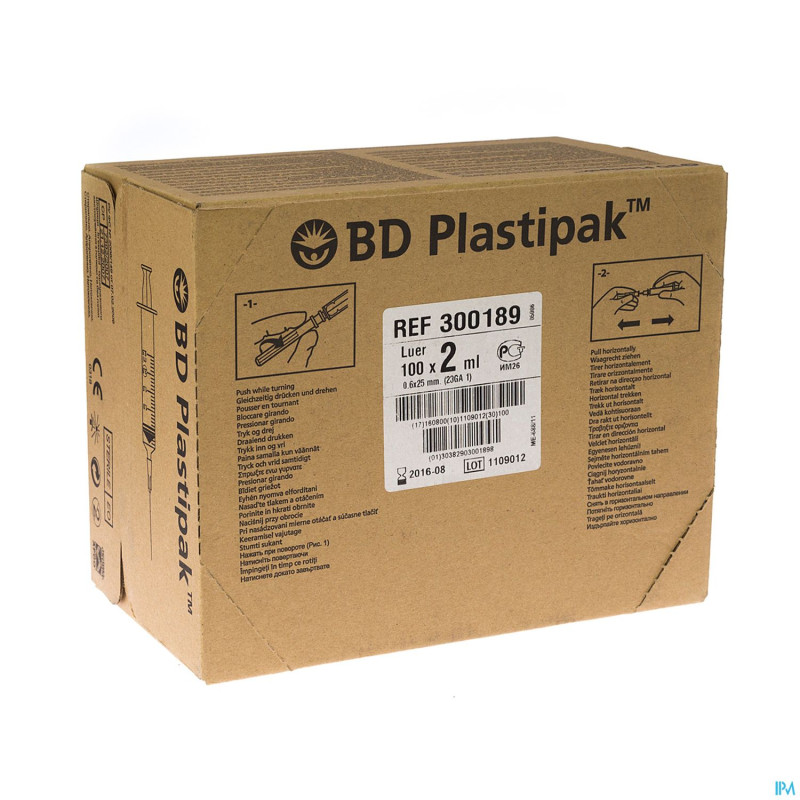 Bd plastipak ser.+aig.  2ml+23g 1    1 300189