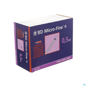 Microfine ser.ins. 0,5ml 30g 8mm 100 324825