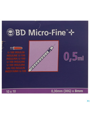 Microfine ser.ins. 0,5ml 30g 8mm 100 324825