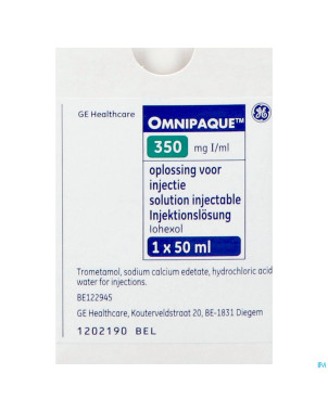 Omnipaque 350 fl 1x 50ml 350mg i/ml