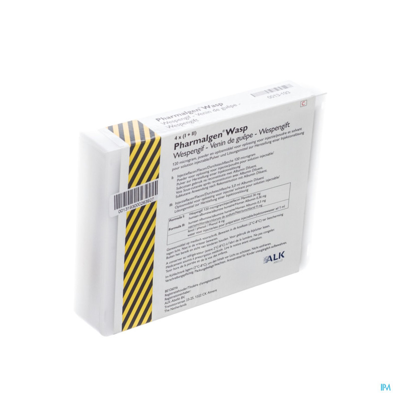 Pharmalgen venin guepe   fl inj 4+s