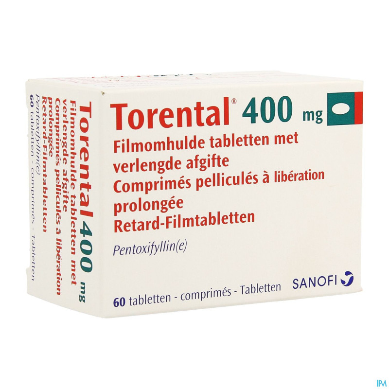 Torental drag.  60 x 400 mg