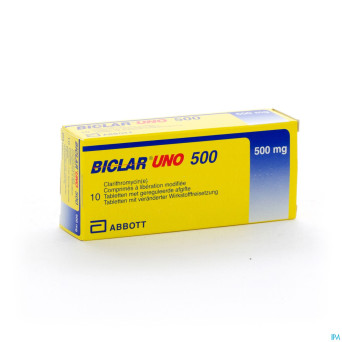Biclar uno comp 10 x 500 mg