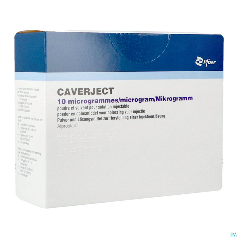 Caverject pulv lyoph 5x10ug ser inj