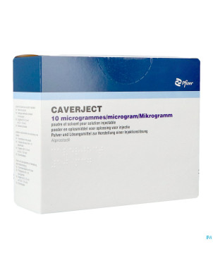 Caverject pulv lyoph 5x10ug ser inj