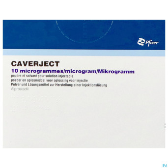 Caverject pulv lyoph 5x10ug ser inj