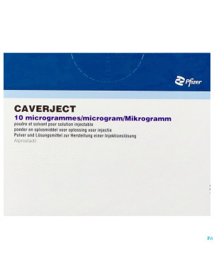 Caverject pulv lyoph 5x10ug ser inj