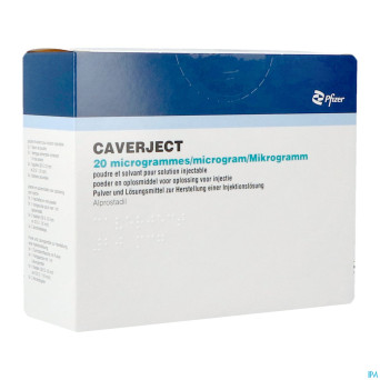 Caverject pulv lyoph 5x20ug ser inj