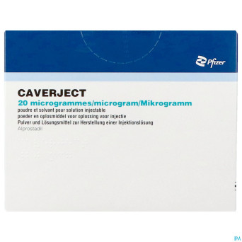 Caverject pulv lyoph 5x20ug ser inj