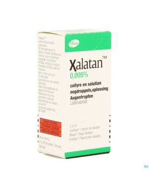 Xalatan 0,005% collyre 1x2,5ml