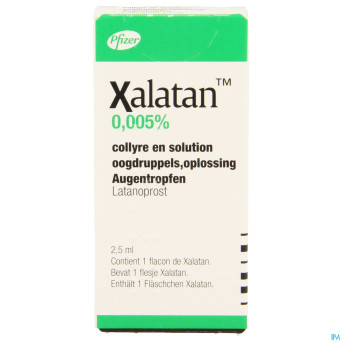 Xalatan 0,005% collyre 1x2,5ml