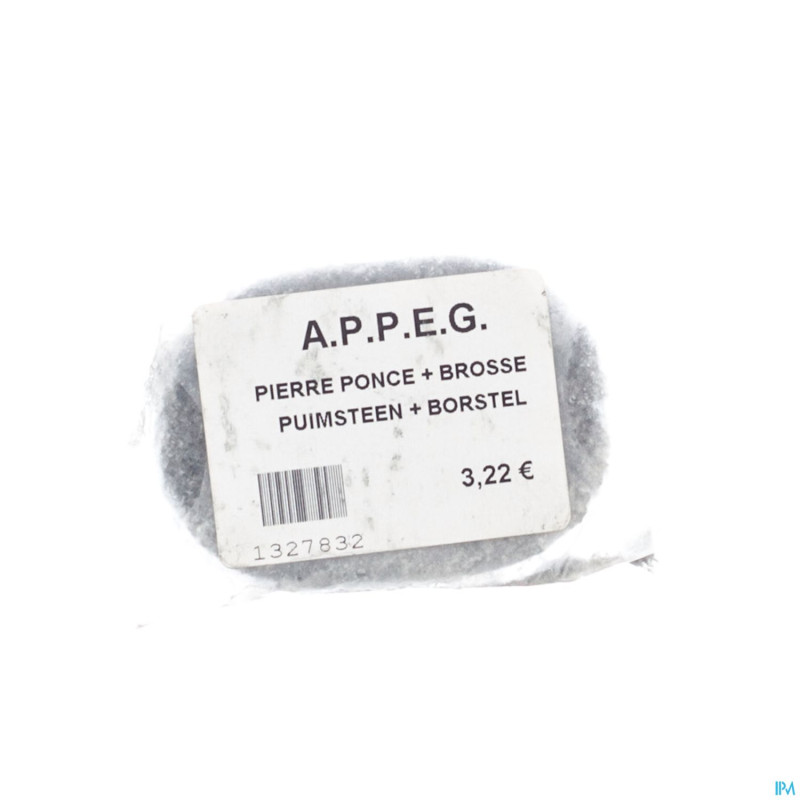 Appeg pierre ponce naturelle+brosse