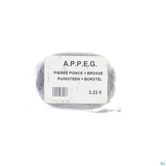 Appeg pierre ponce naturelle+brosse