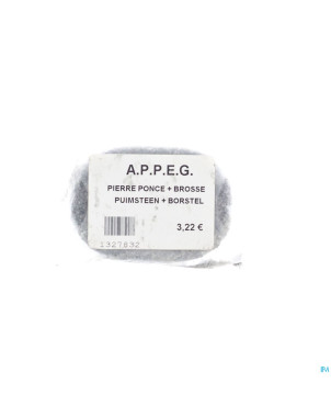 Appeg pierre ponce naturelle+brosse
