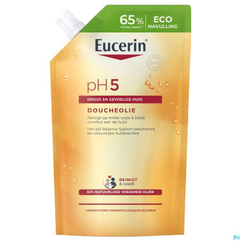 Eucerin ph5 peau sensible huile douche rech 400ml