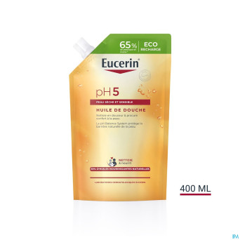 Eucerin ph5 peau sensible huile douche rech 400ml