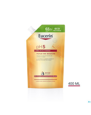 Eucerin ph5 peau sensible huile douche rech 400ml