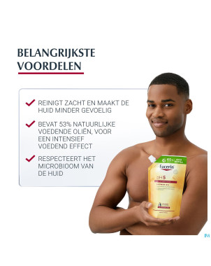 Eucerin ph5 peau sensible huile douche rech 400ml