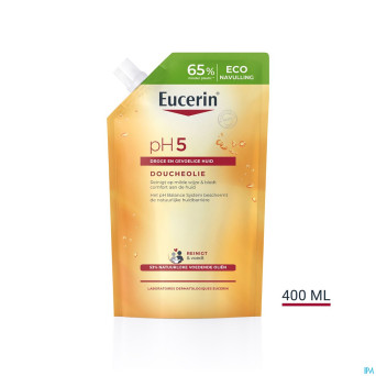 Eucerin ph5 peau sensible huile douche rech 400ml