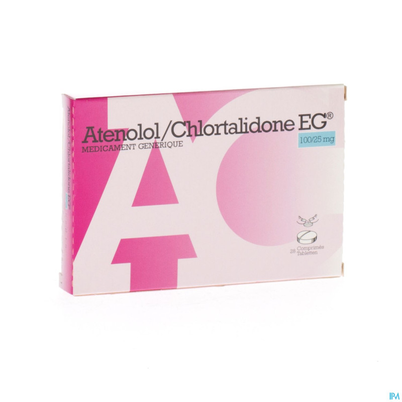 Atenolol chlortal eg comp  28x100mg/25 mg