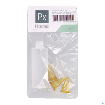 Appeg biber plast + 3 tetines chats-chiot100