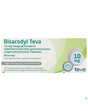 Bisacodyl teva drag 30 x 10 mg