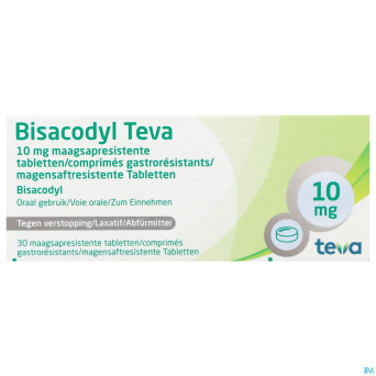 Bisacodyl teva drag 30 x 10 mg