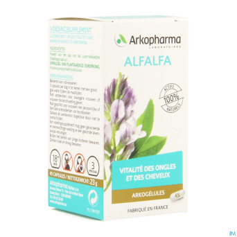 Arkogelules alfalfa vegetal    45