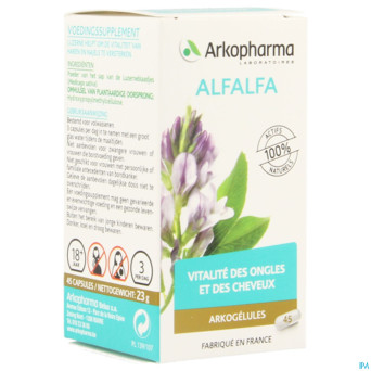 Arkogelules alfalfa vegetal    45