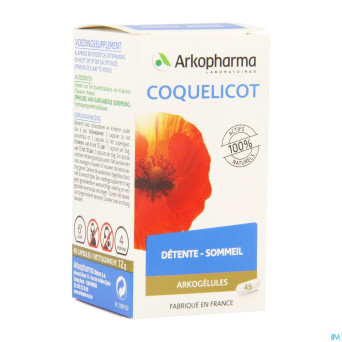 Arkogelules coquelicot vegetal    45