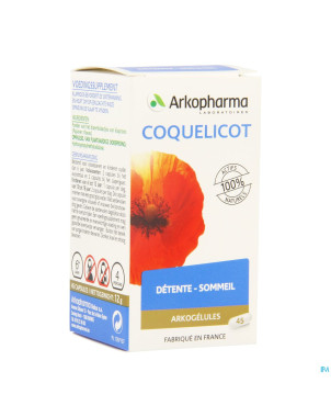 Arkogelules coquelicot vegetal    45