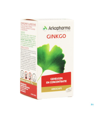 Arkogelules ginkgo biloba vegetal    45