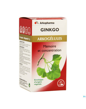 Arkogelules ginkgo biloba vegetal    45