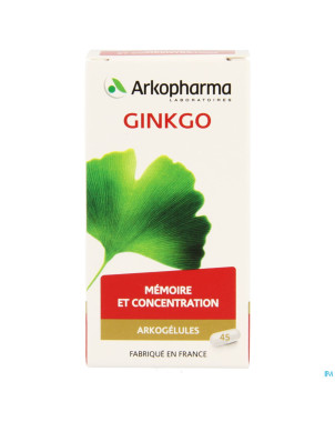 Arkogelules ginkgo biloba vegetal    45