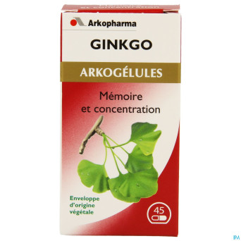 Arkogelules ginkgo biloba vegetal    45