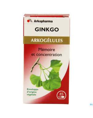 Arkogelules ginkgo biloba vegetal    45