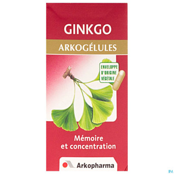Arkogelules ginkgo biloba vegetal    45