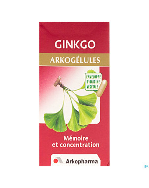 Arkogelules ginkgo biloba vegetal    45